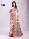 Vastraloom By Ast Festive Wear Linen Cotton Sarees Wholesale In India